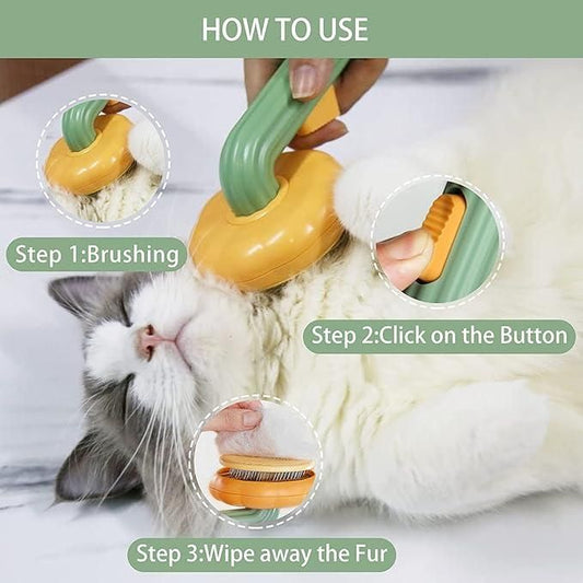 🐾 Self - Cleaning Dog & Cat Comb – Effortless Grooming, Less Shedding & More Bonding! 🐶🐱✨ - Gadget Villa