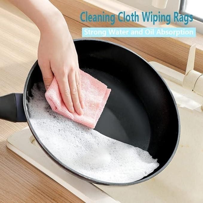 ✨ 20 - PC Microfiber Cleaning Cloth Set with Dispenser Box — Reusable, Ultra - Soft & Streak - Free - Gadget Villa