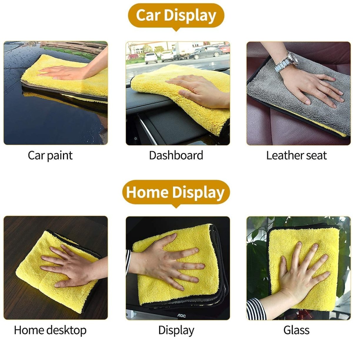 ✨ 20 - PC Microfiber Cleaning Cloth Set with Dispenser Box — Reusable, Ultra - Soft & Streak - Free - Gadget Villa