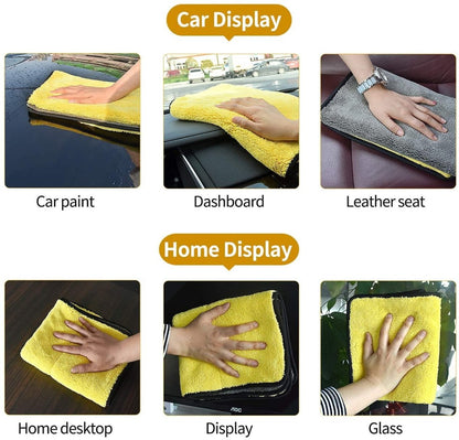 ✨ 20 - PC Microfiber Cleaning Cloth Set with Dispenser Box — Reusable, Ultra - Soft & Streak - Free - Gadget Villa