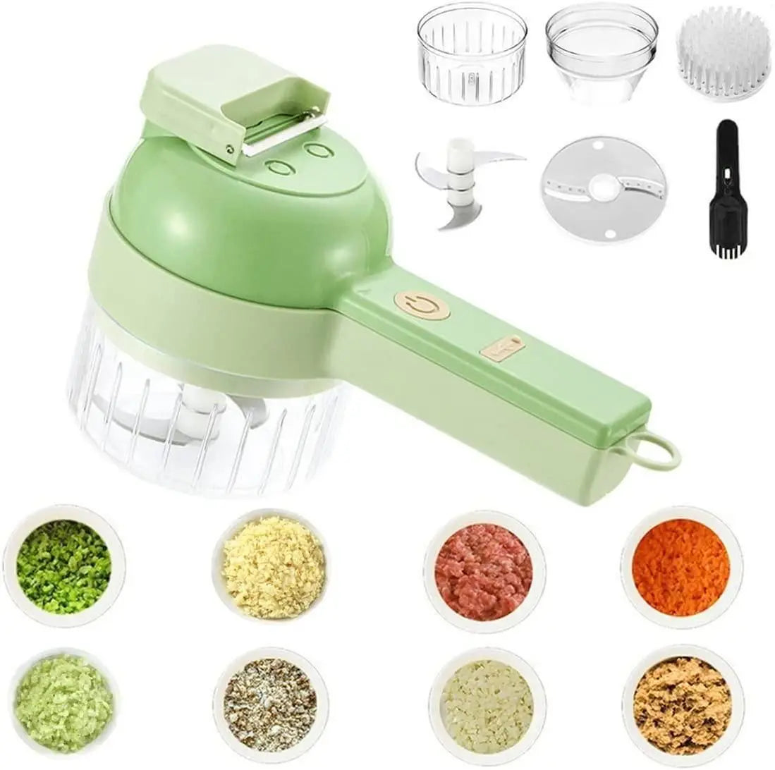 4 in 1 Portable Electric Vegetable Cutter Set - Gadget Villa
