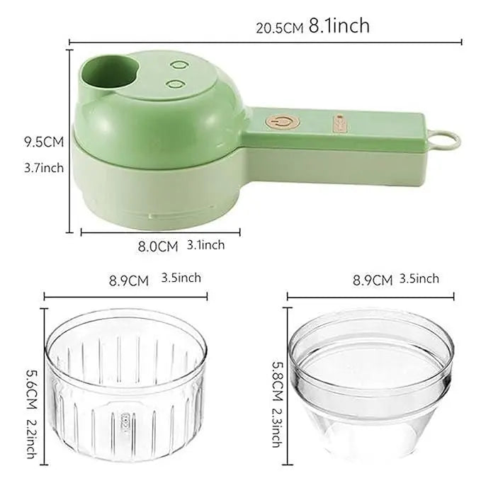 4 in 1 Portable Electric Vegetable Cutter Set - Gadget Villa