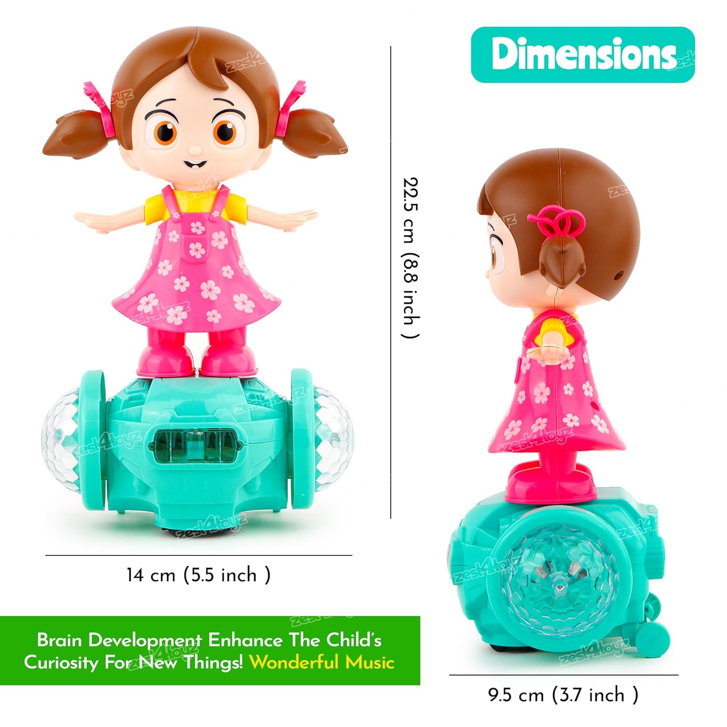 360° Rotating Musical Dancing Doll Toy 🎶💃