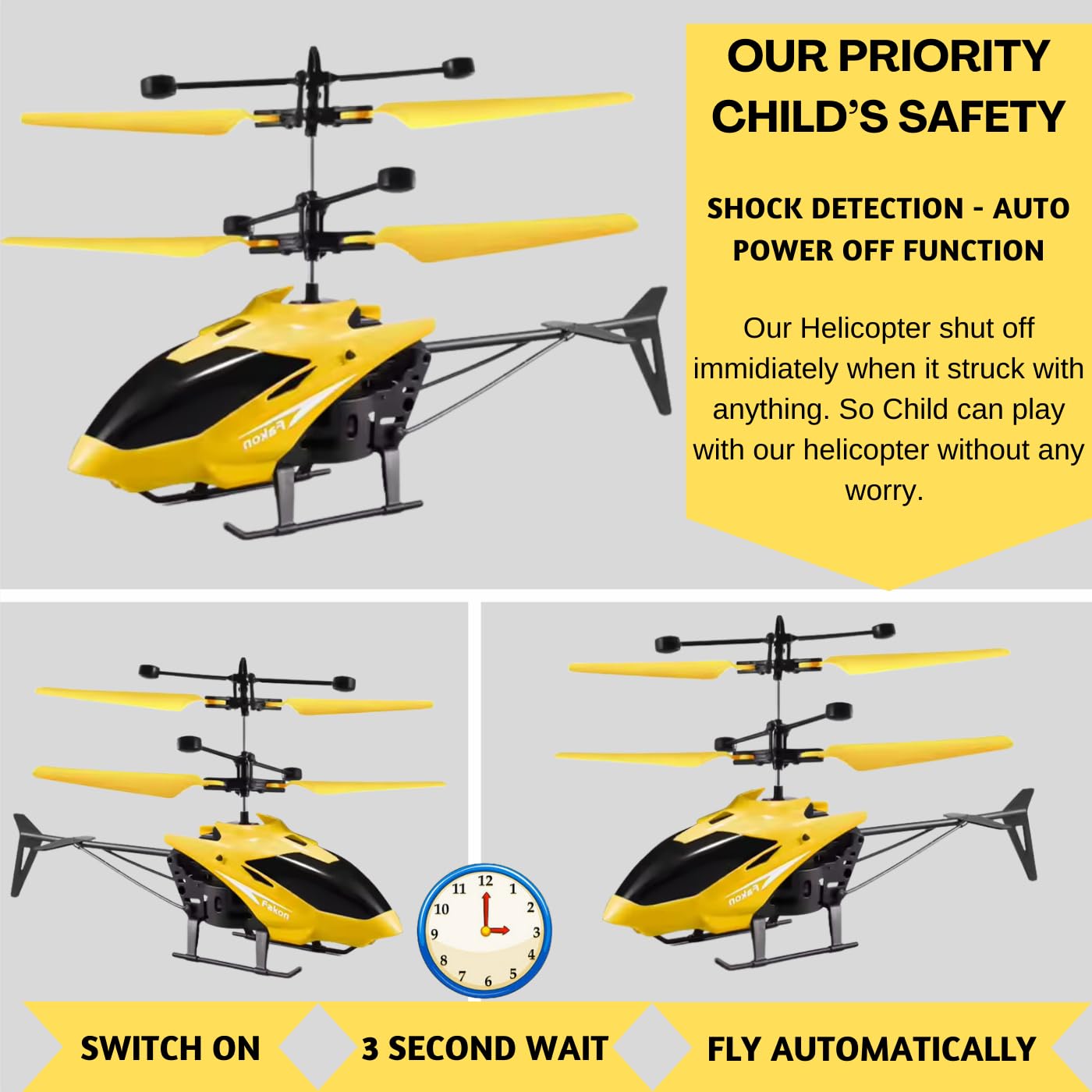 Flying Gravity Sensor RC Helicopter Toy 🎮🌟
