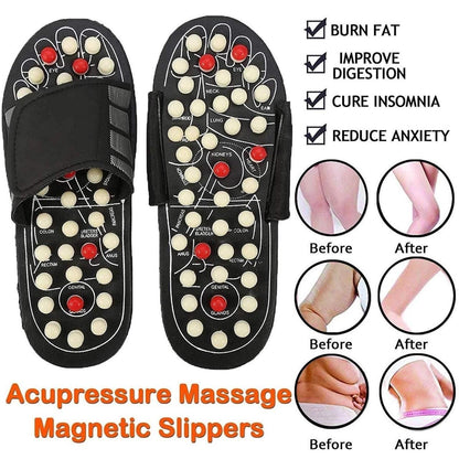 Acupressure and Magnetic Therapy Paduka Slippers for Full Body Blood Circulation For Men and Women imb997-sg