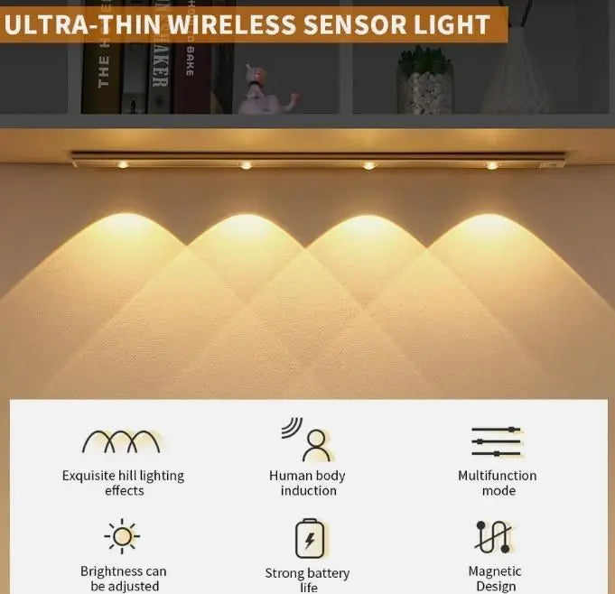LED PIR Motion Sensor Cabinet With USB Rechargeble - Gadget Villa