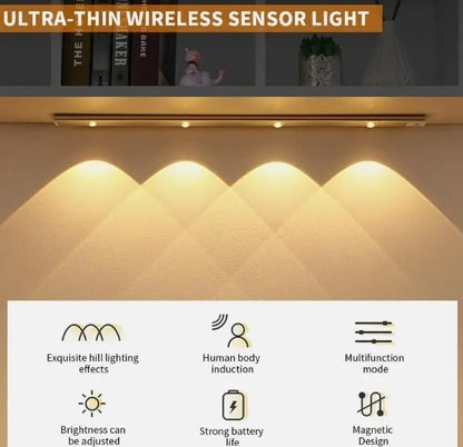 LED PIR Motion Sensor Cabinet With USB Rechargeble - Gadget Villa