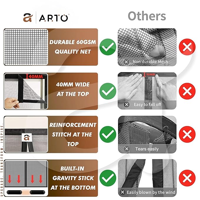 🦟🚪 Magnetic Mosquito Net Door – Auto-Close | Fresh Air, Zero Mosquitoes