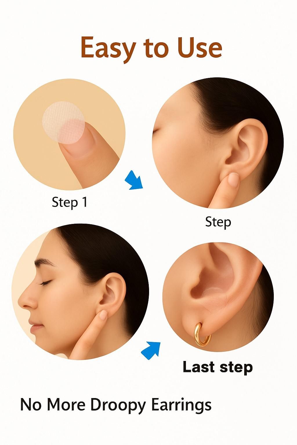 Invisible Earring Support Patches 💎✨ | No Pain, Perfect Lift