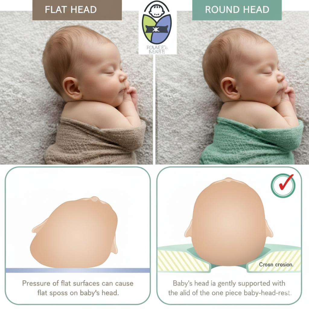 Premium Baby Head Shaping Pillow 👶✨ | Ultra Soft Comfort & Safe Support