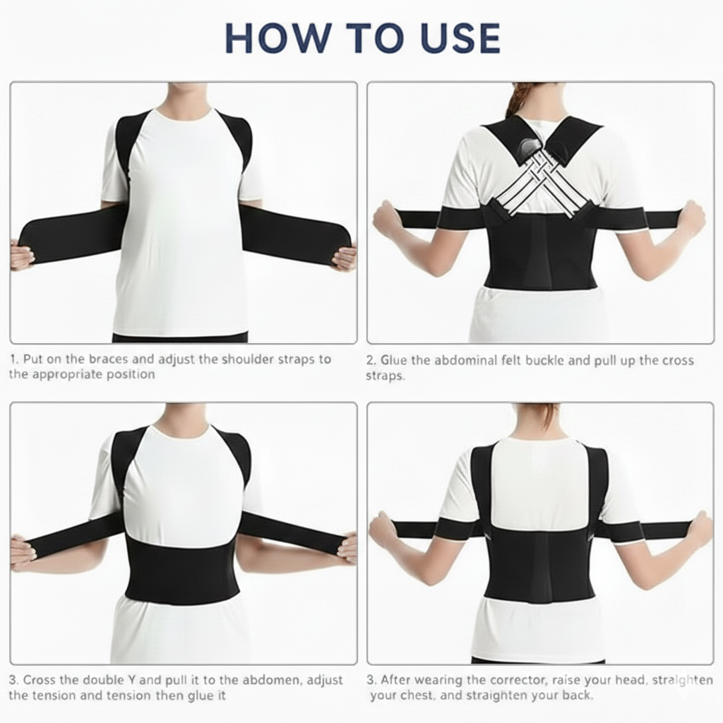 ✨ Smart Posture Corrector Back Support Belt ✨