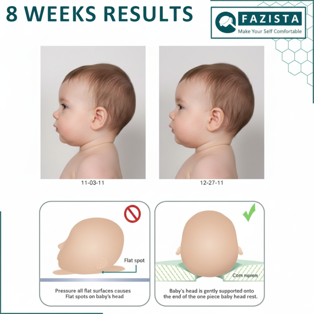 Premium Baby Head Shaping Pillow 👶✨ | Ultra Soft Comfort & Safe Support