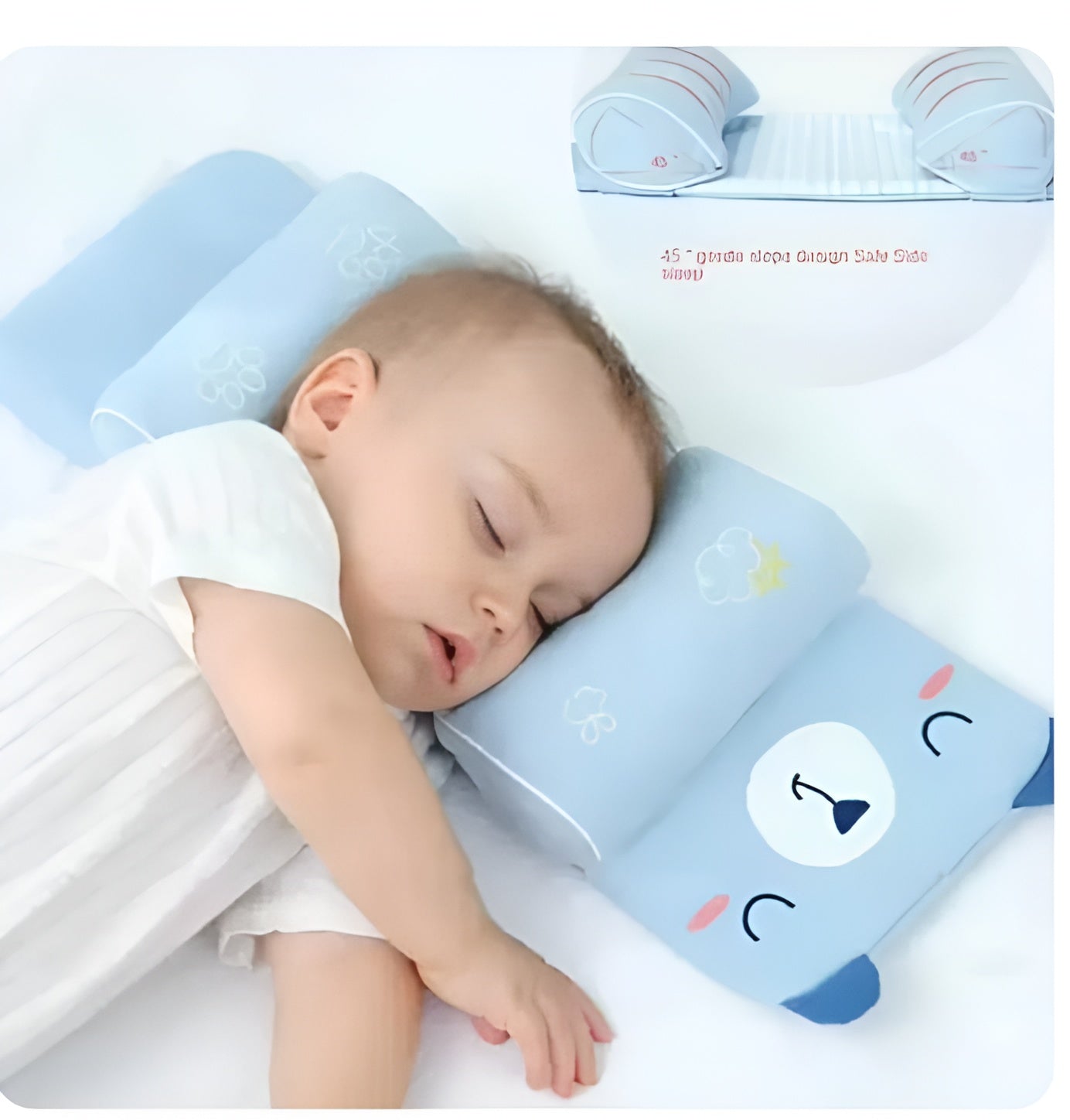👶 Baby Head-Shaping Pillow + FREE Luxury Packing Bag (₹300 Value) 🎁