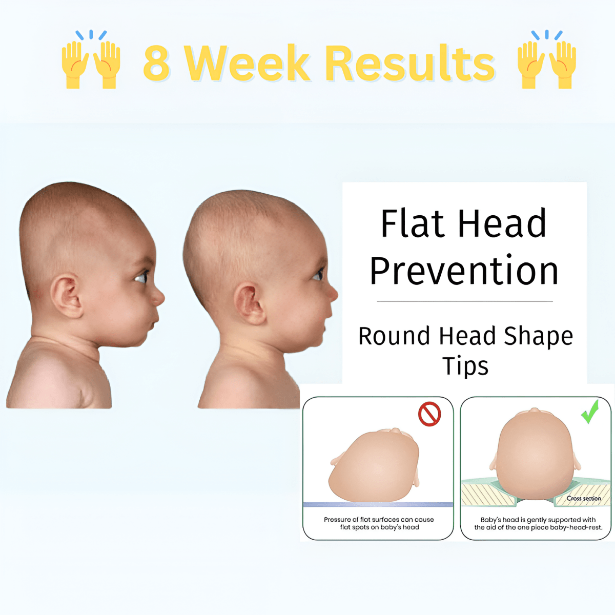 Baby Pillow for Head Shaping – Support & Comfort for Newborns - Gadget Villa