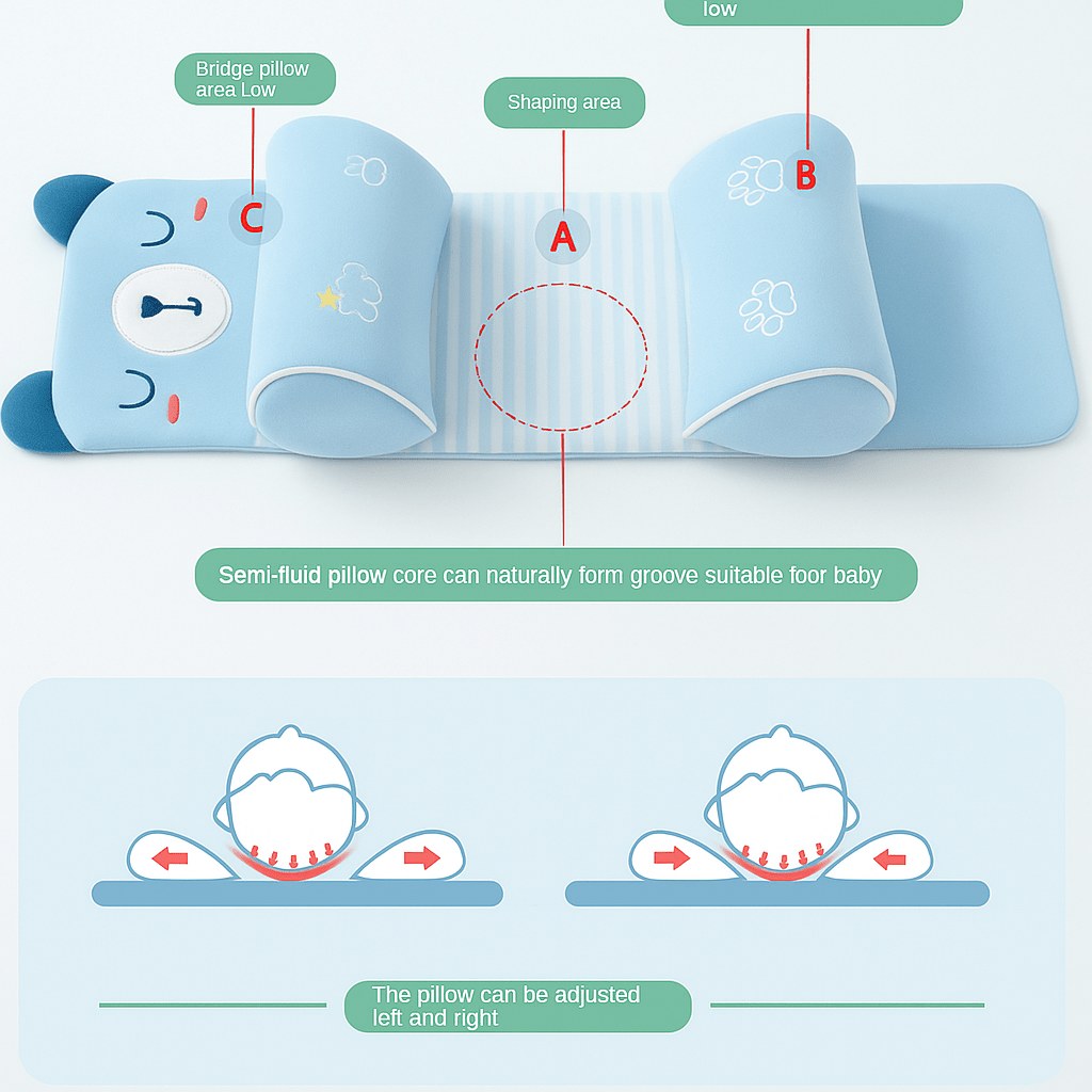 Baby Pillow for Head Shaping – Support & Comfort for Newborns - Gadget Villa