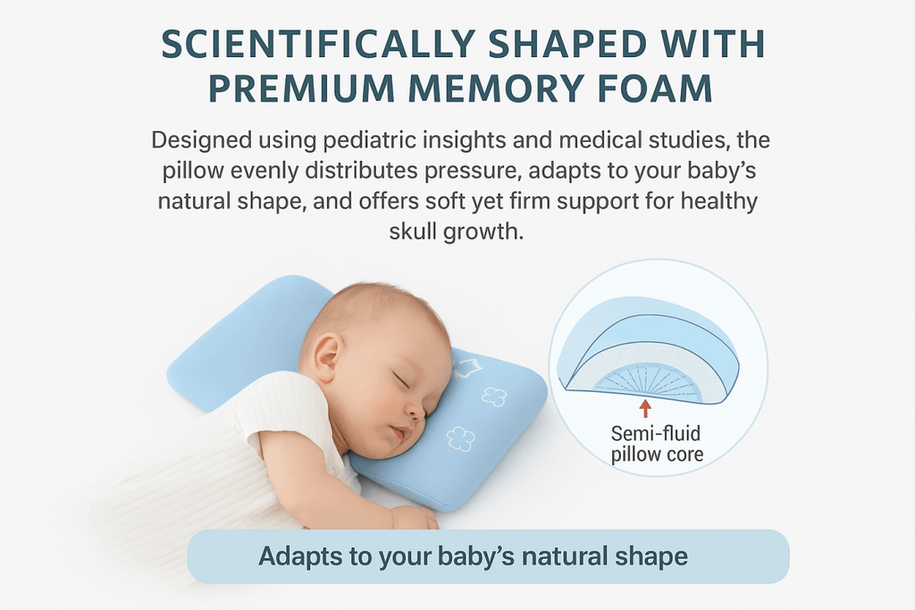 Baby Pillow for Head Shaping – Support & Comfort for Newborns - Gadget Villa