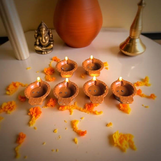 LED Water - Sensor Diyas – Pack of 6/12/18/36 Ambient Glow Lights 🪔💧 - Gadget Villa