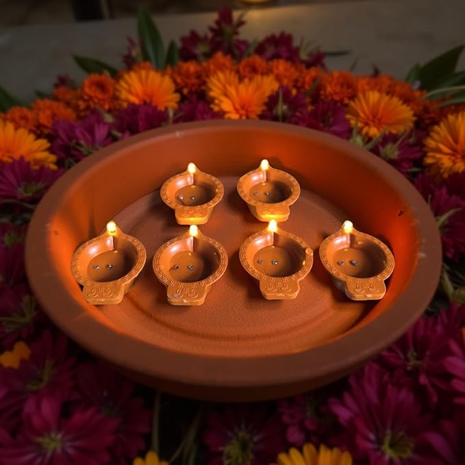 LED Water - Sensor Diyas – Pack of 6/12/18/36 Ambient Glow Lights 🪔💧 - Gadget Villa