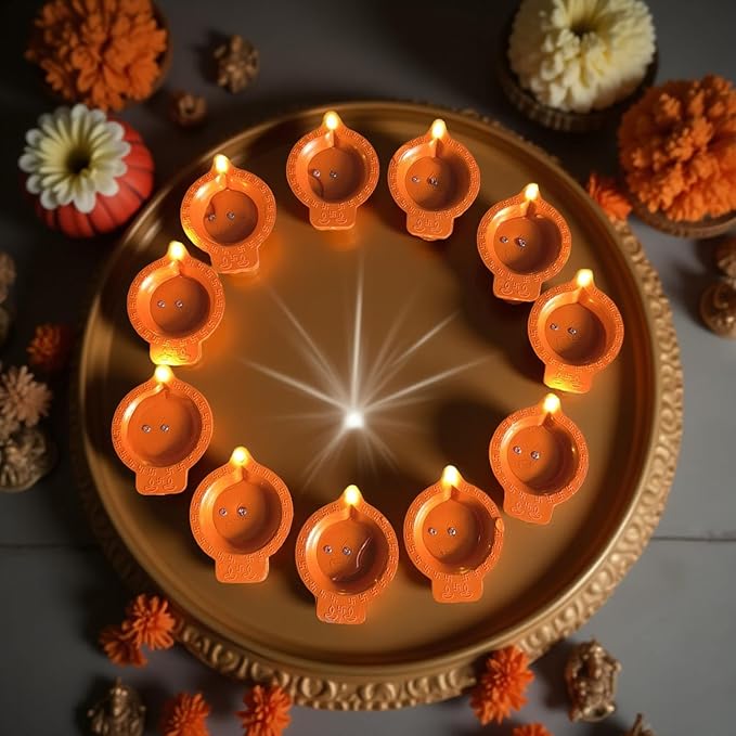 LED Water - Sensor Diyas – Pack of 6/12/18/36 Ambient Glow Lights 🪔💧 - Gadget Villa