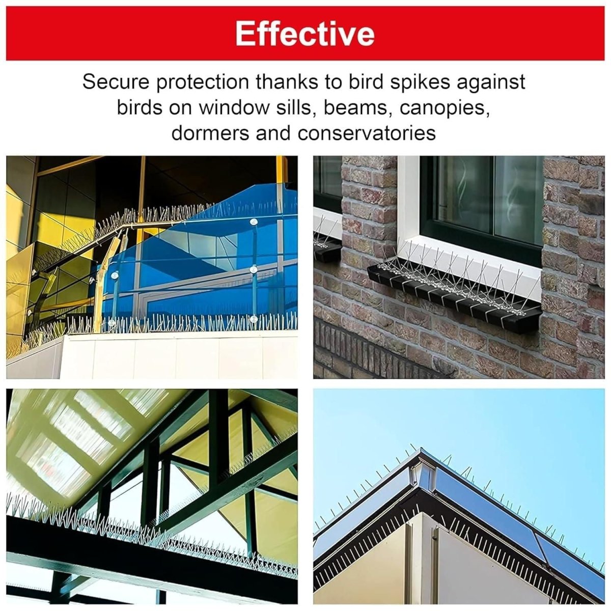 Pigeon Control Spikes (Set of 10) - Gadget Villa