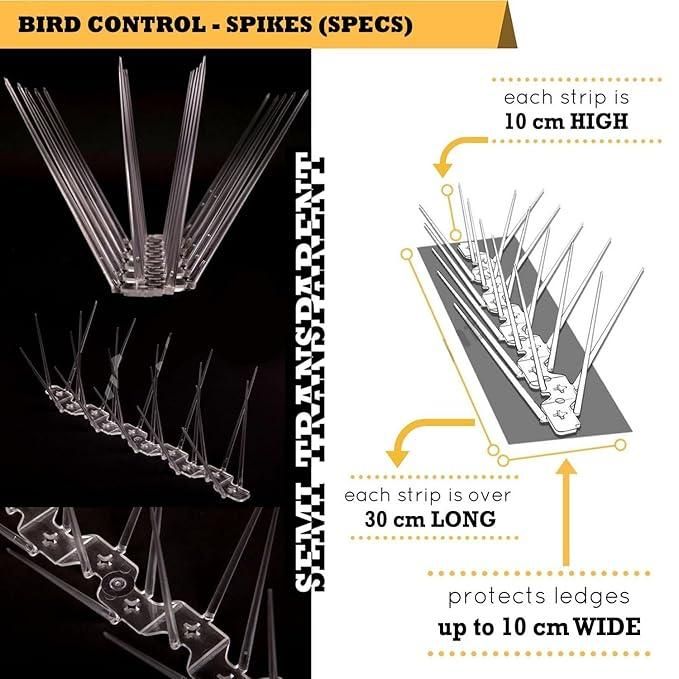 Pigeon Control Spikes (Set of 10) - Gadget Villa