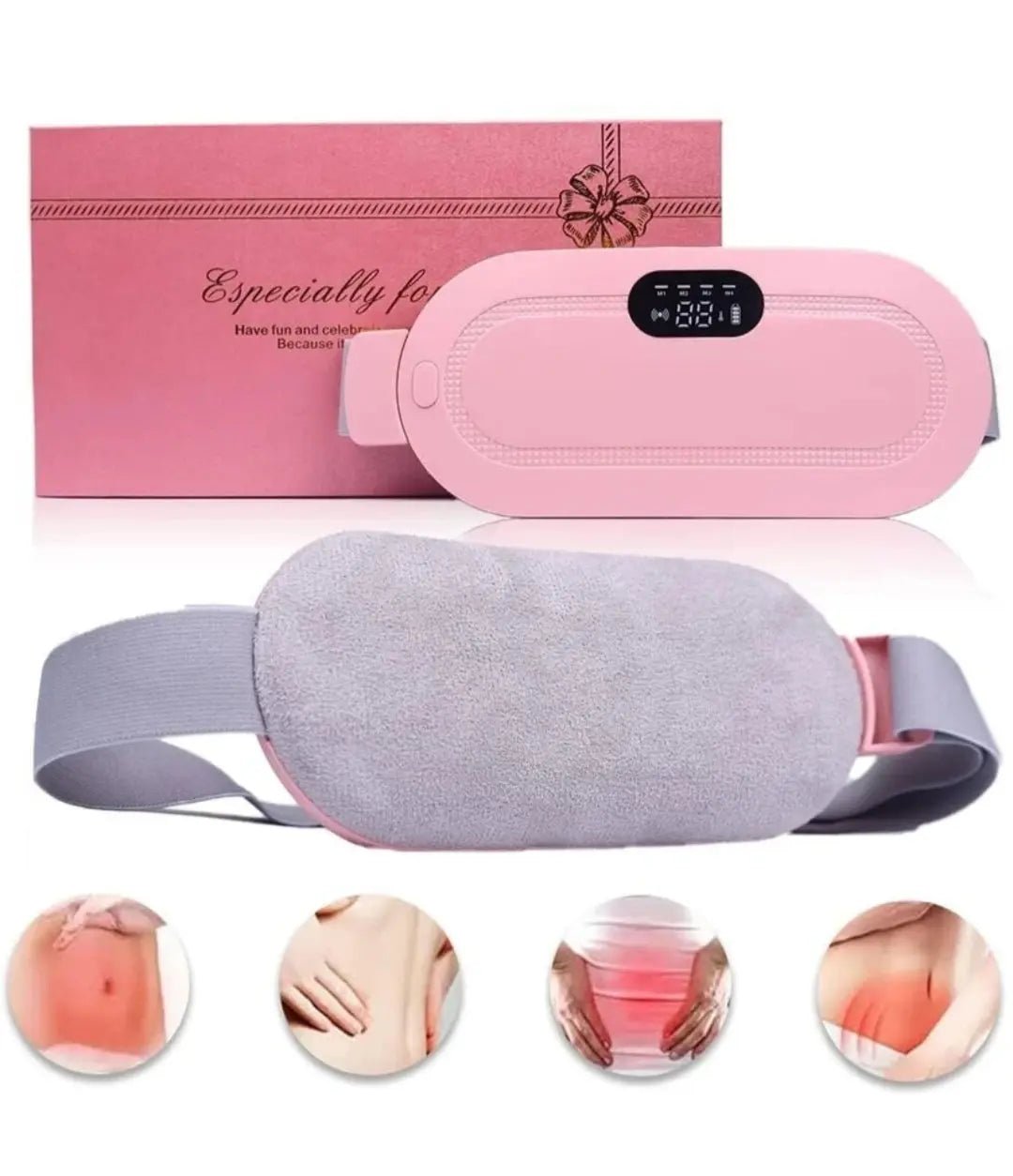 Period CrampsEase Belt – Cordless Heating Pad - Gadget Villa