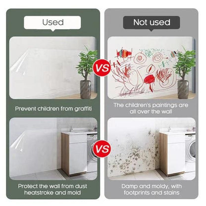Self - Adhesive Transparent Electrostatic Wall Protection Film Buy 1 Get 1 Free - Gadget Villa