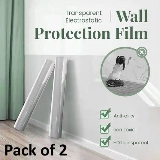 Self - Adhesive Transparent Electrostatic Wall Protection Film Buy 1 Get 1 Free - Gadget Villa
