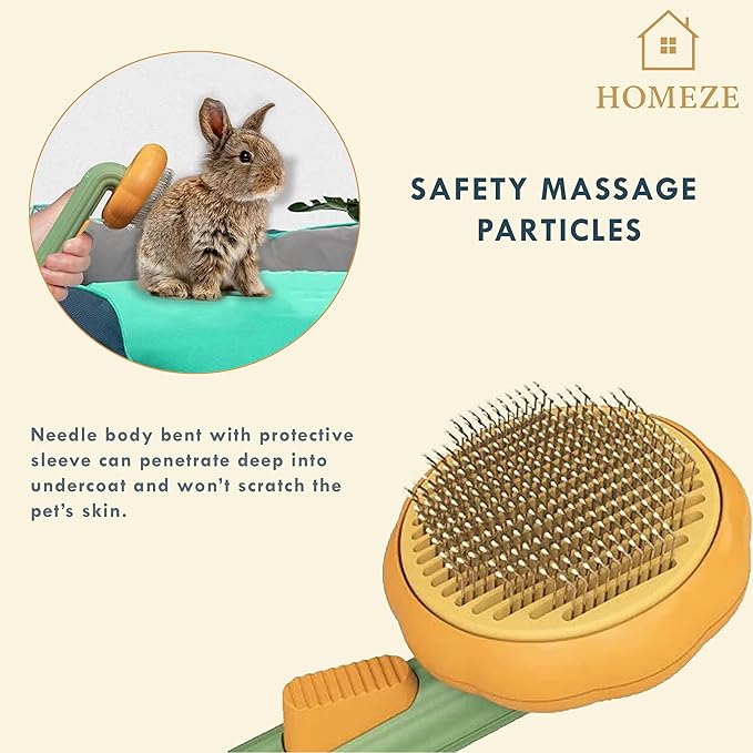 🐾 Self - Cleaning Dog & Cat Comb – Effortless Grooming, Less Shedding & More Bonding! 🐶🐱✨ - Gadget Villa