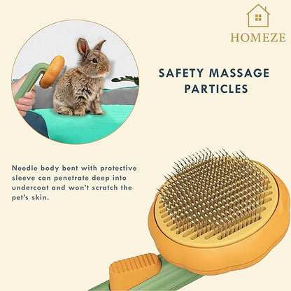 🐾 Self - Cleaning Dog & Cat Comb – Effortless Grooming, Less Shedding & More Bonding! 🐶🐱✨ - Gadget Villa