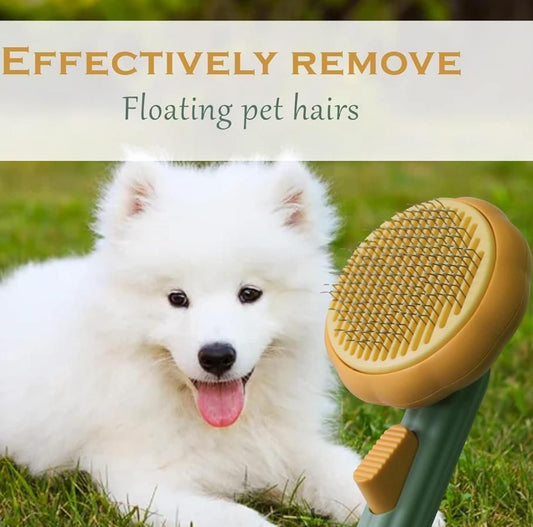🐾 Self - Cleaning Dog & Cat Comb – Effortless Grooming, Less Shedding & More Bonding! 🐶🐱✨ - Gadget Villa