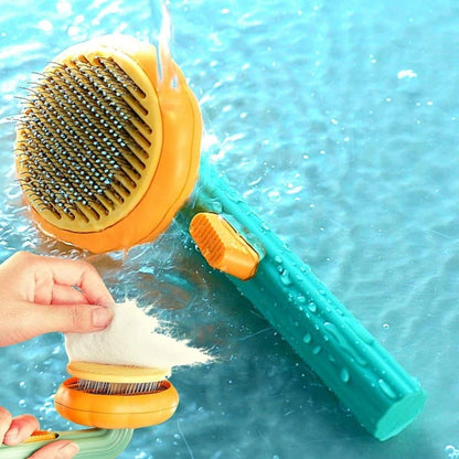 🐾 Self - Cleaning Dog & Cat Comb – Effortless Grooming, Less Shedding & More Bonding! 🐶🐱✨ - Gadget Villa