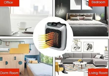 🔥 “Wall - Mounted 800 W Silent Electric Convector Heater – Instant Warmth for Room & Greenhouse” 🔥 - Gadget Villa